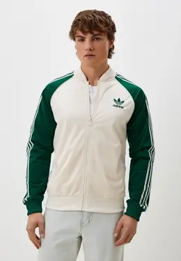 adidas Originals: Бежевая толстовка 