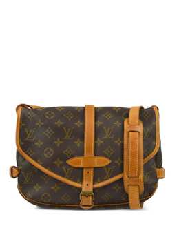 Louis Vuitton Pre-Owned: Коричневая сумка через плечо 