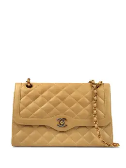 CHANEL Pre-Owned: Бежевая сумка 