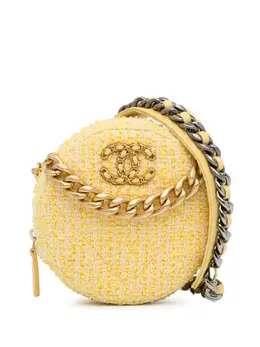 CHANEL Pre-Owned: Жёлтый клатч 