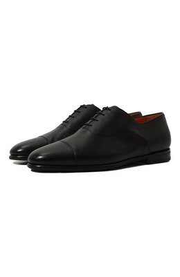 Santoni: Чёрные туфли 