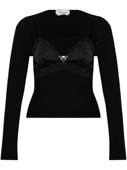 Blumarine: Кружевное топ 