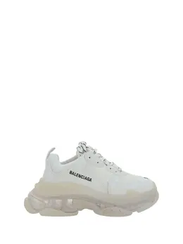 Balenciaga: Белые кроссовки  Triple S