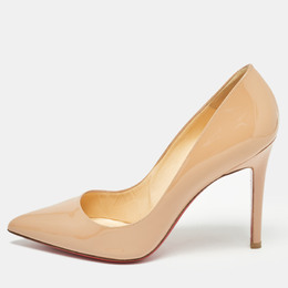 Christian Louboutin: Бежевые туфли  Pigalle