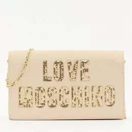 Love Moschino: Светлая сумка 