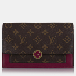 Louis Vuitton: Коричневый кошелёк 