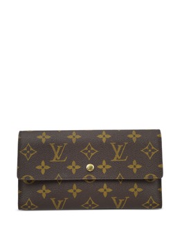 Louis Vuitton Pre-Owned: Коричневый кошелёк