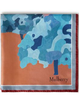 Mulberry: Шарф с принтом 