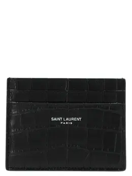 Saint Laurent: Чёрный картхолдер 