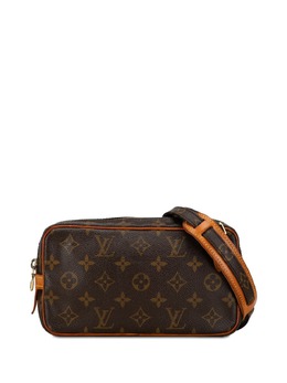 Louis Vuitton Pre-Owned: Коричневая сумка через плечо