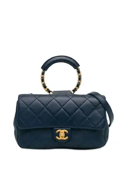 CHANEL Pre-Owned: Голубая сумка 