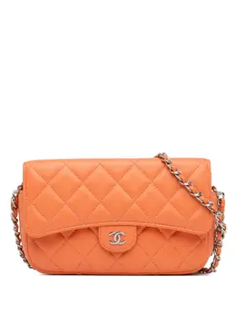 CHANEL Pre-Owned: Оранжевая сумка через плечо 