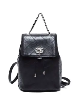 CHANEL Pre-Owned: Чёрный рюкзак 