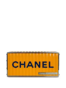 CHANEL Pre-Owned: Жёлтый клатч 