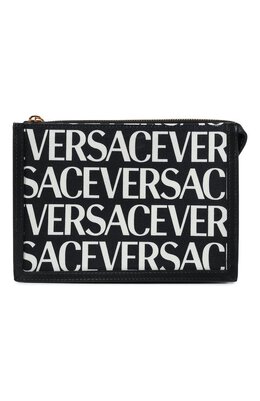 Versace: Чёрная сумка 