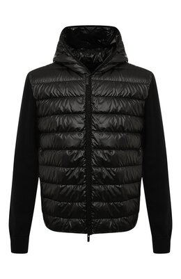 Moncler: Чёрный кардиган 