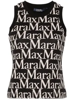 'S Max Mara: Майка с принтом 