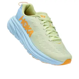 Hoka: Зелёные кроссовки 