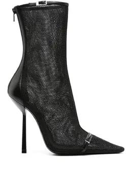 Saint Laurent: Чёрные ботинки 