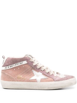 Golden Goose: Многоцветные кроссовки  Mid Star