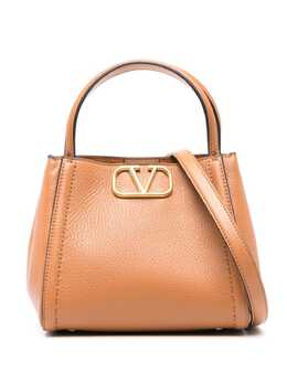 Valentino Garavani: Коричневая сумка-шоппер 