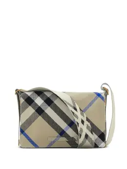 Burberry: Бежевая сумка через плечо 