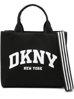 DKNY: Чёрная сумка-шоппер 