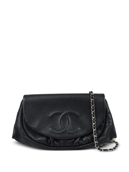 CHANEL Pre-Owned: Чёрный кошелёк 