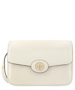 Tory Burch: Бежевая сумка  Robinson