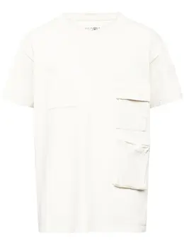 MM6 Maison Margiela: Футболка с карманами 