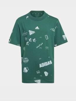 adidas: Футболка с принтом 