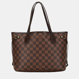 Louis Vuitton: Коричневая сумка-шоппер  Neverfull