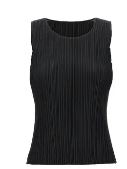 Pleats Please Issey Miyake: Топ из полиэстера 