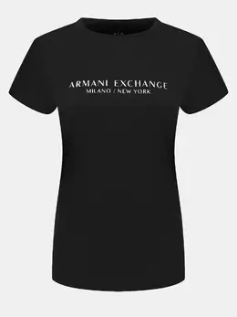 Armani Exchange: Чёрная футболка 