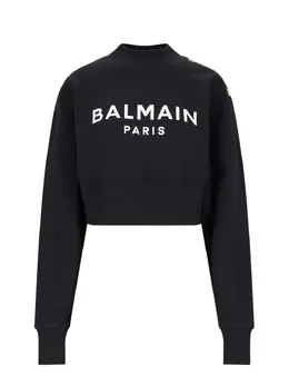 Balmain: Хлопковый свитшот 