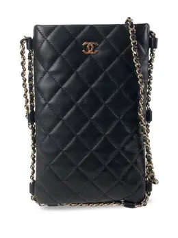 CHANEL Pre-Owned: Чёрная сумка через плечо 