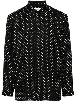 Saint Laurent: Шёлковая рубашка 