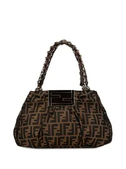 Fendi Pre-Owned: Коричневая сумка-шоппер 