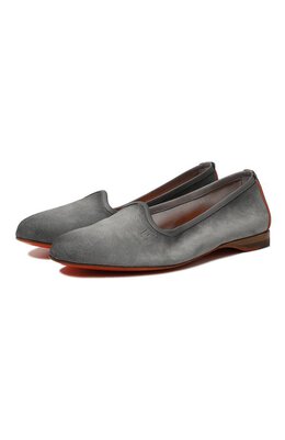 Santoni: Серые лоферы 