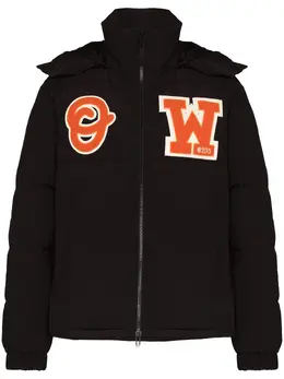 Off-White: Чёрное пальто 