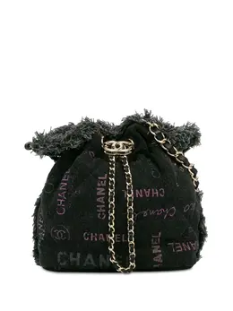 CHANEL Pre-Owned: Чёрная сумка 