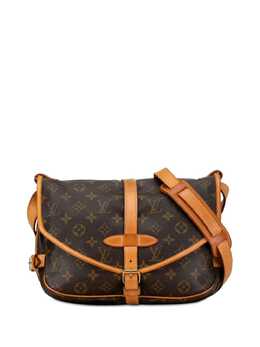 Louis Vuitton Pre-Owned: Коричневая сумка через плечо