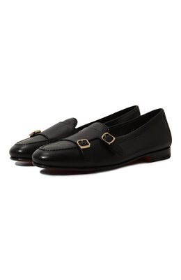 Santoni: Чёрные лоферы 