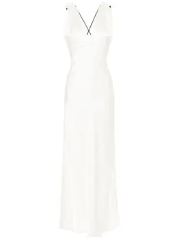 Victoria Beckham: Атласное платье 