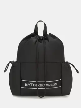 EA7 Emporio Armani: Чёрный рюкзак 