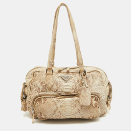 Prada: Бежевая сумка 