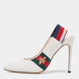 Gucci: Белые туфли  Sylvie