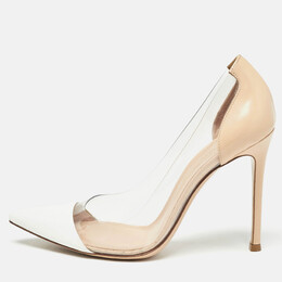 Gianvito Rossi: Бежевые туфли  Plexi