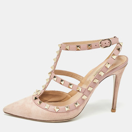 Valentino: Розовые туфли  Rockstud