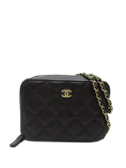 CHANEL Pre-Owned: Чёрная сумка через плечо 